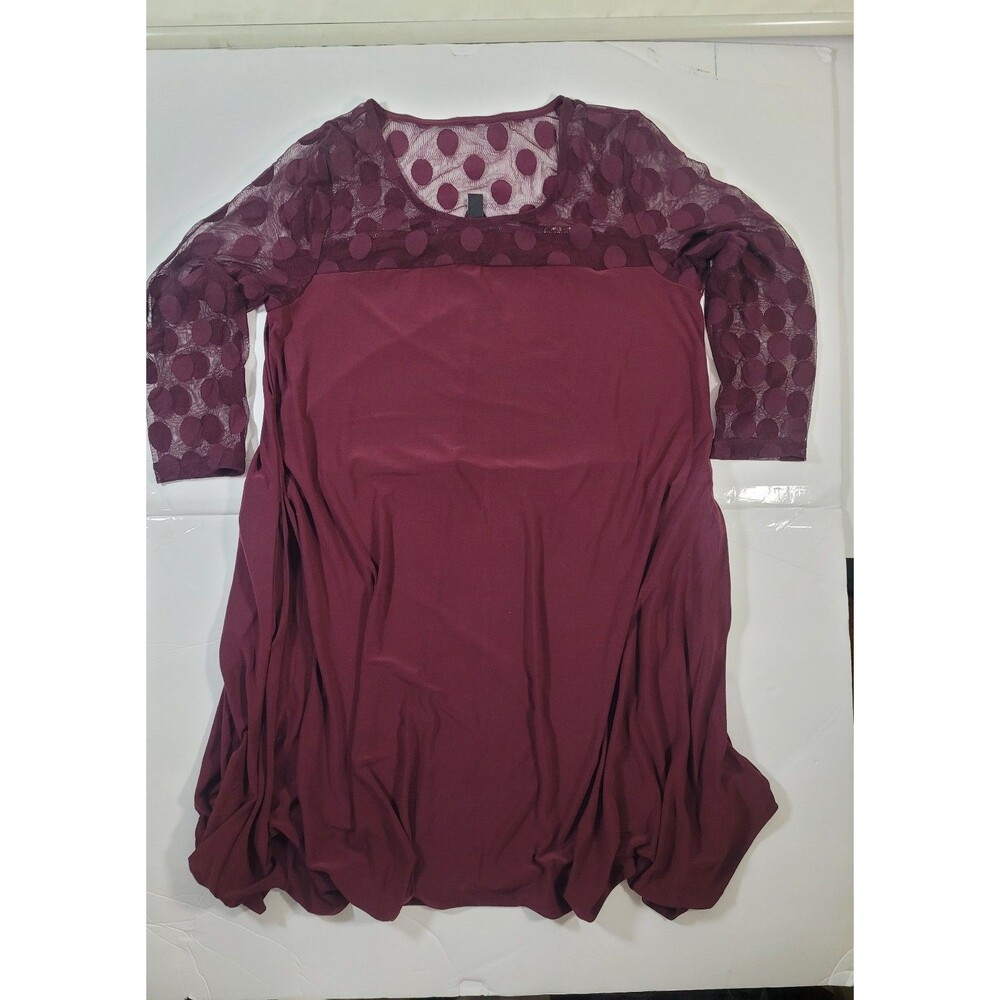 Nina Leonard purple dress Size L... A-24